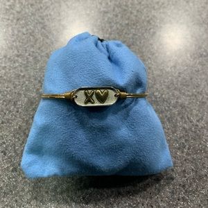 💕 Luca + Danni Two-Tone Heart Bracelet